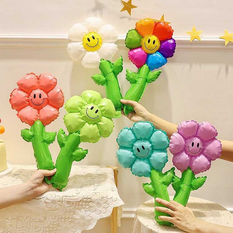 Ручной воздушный шар из фольги с подсолнухом