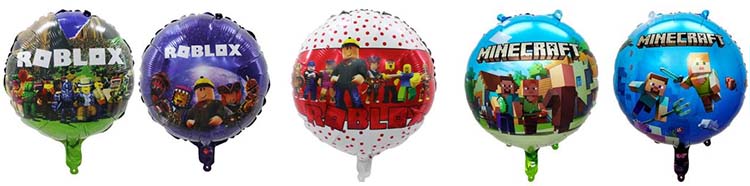 Roblox Minecraft foil balloons