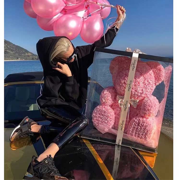 Роза Цветок Плюшевый Мишка