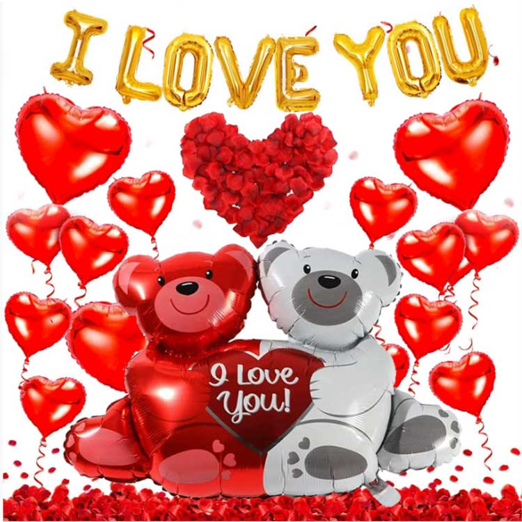 Фольгированные шары ко Дню святого Валентина